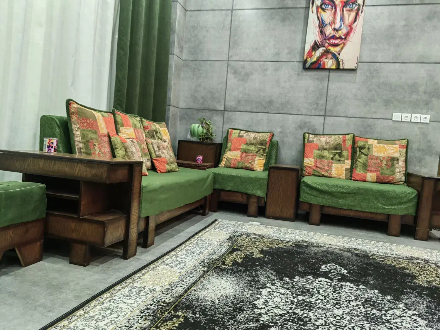 مبل ال|مبلمان خانگی و میز عسلی|رودهن, |دیوار