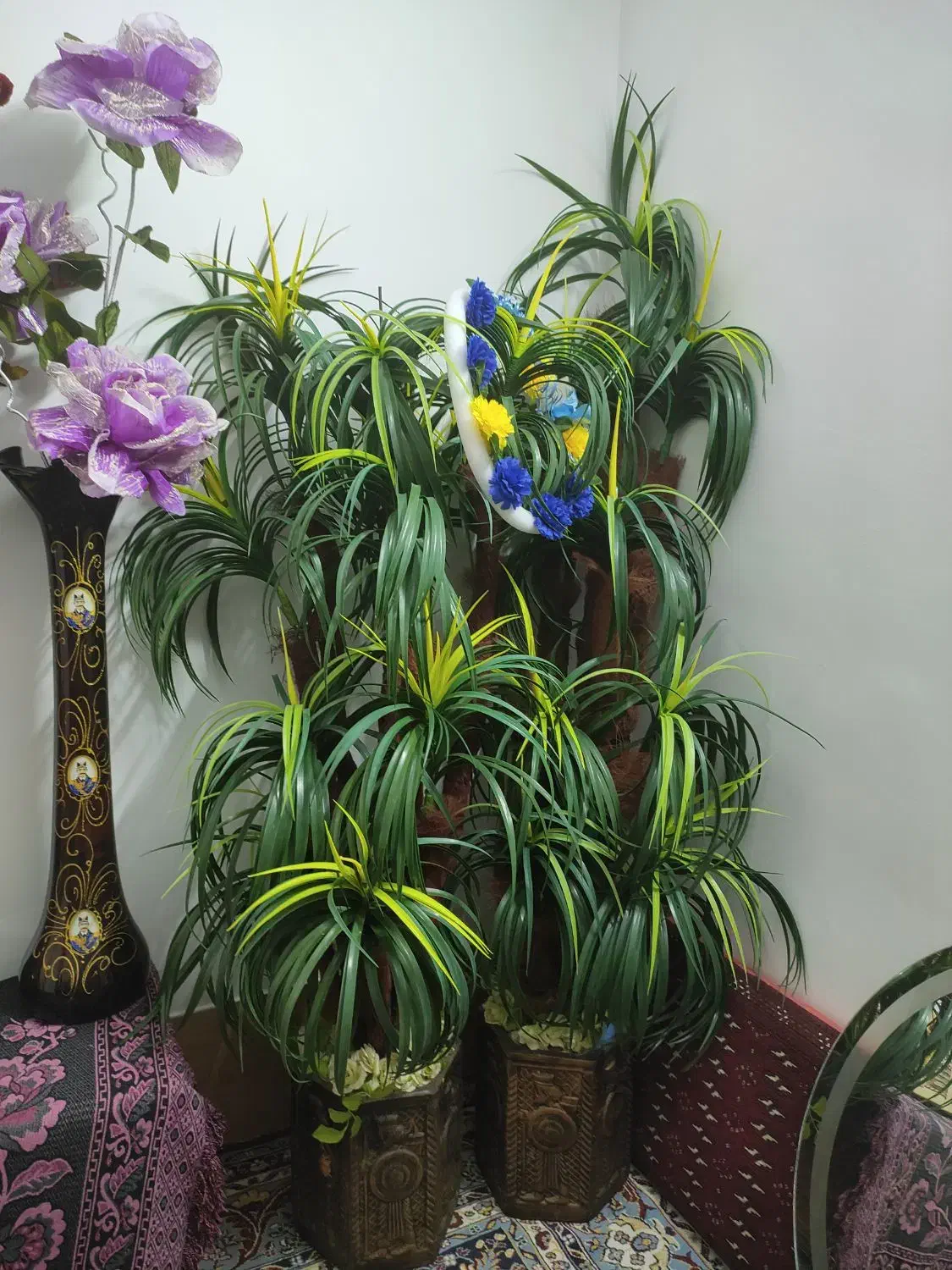 درخت نخل مصنوعی|گل مصنوعی|کازرون, |دیوار