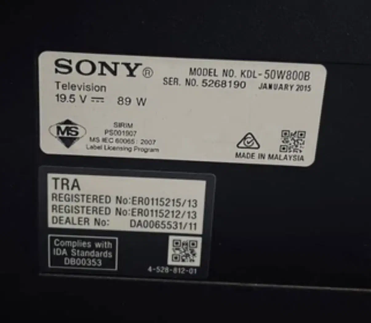 سونی ۵۰ اینچ براویا در حد نو|تلویزیون و پروژکتور|تهران, جردن|دیوار