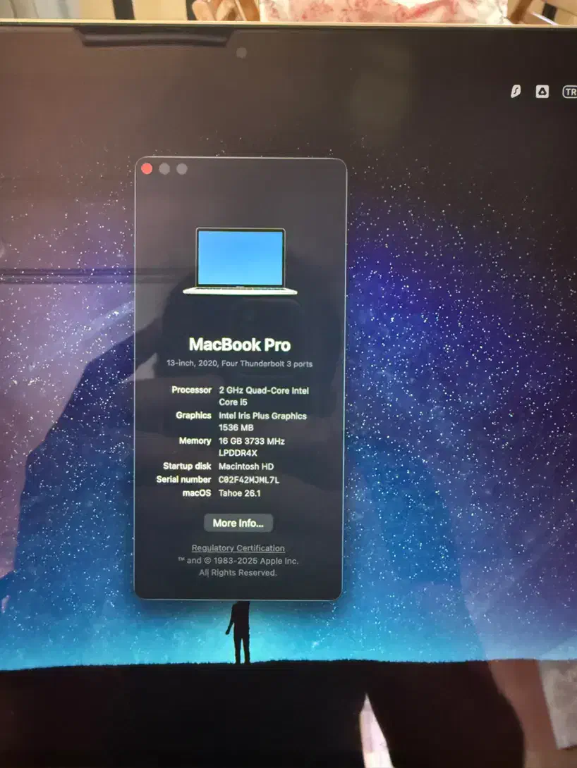 مک بوک پرو ۲۰۲۰، رم ۱۶، حافظه ۵۱۲، core i5 10th|رایانه همراه|تبریز, |دیوار