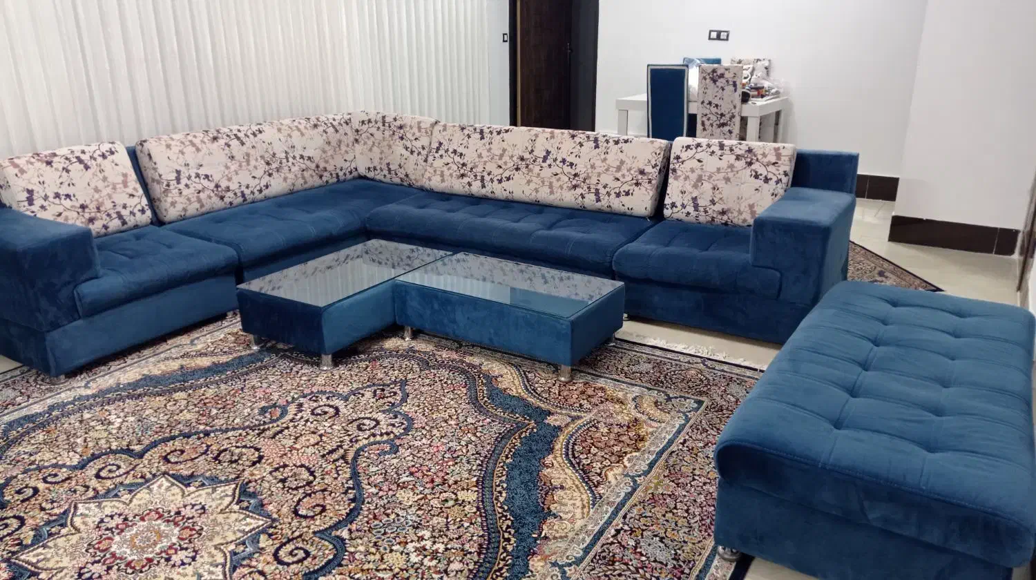 مبل ال 9 نفر .میز ناهار خوری 4نفره با فرش|مبلمان خانگی و میز عسلی|تربت‌حیدریه, کوه سنگی|دیوار