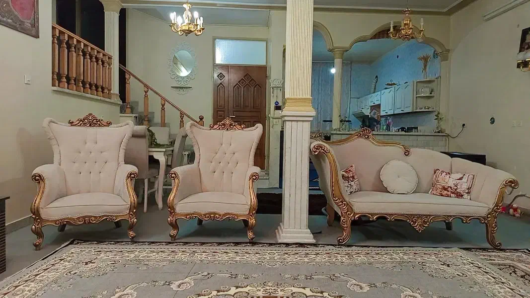 مبل سلطنتی|مبلمان خانگی و میز عسلی|سمنان, |دیوار