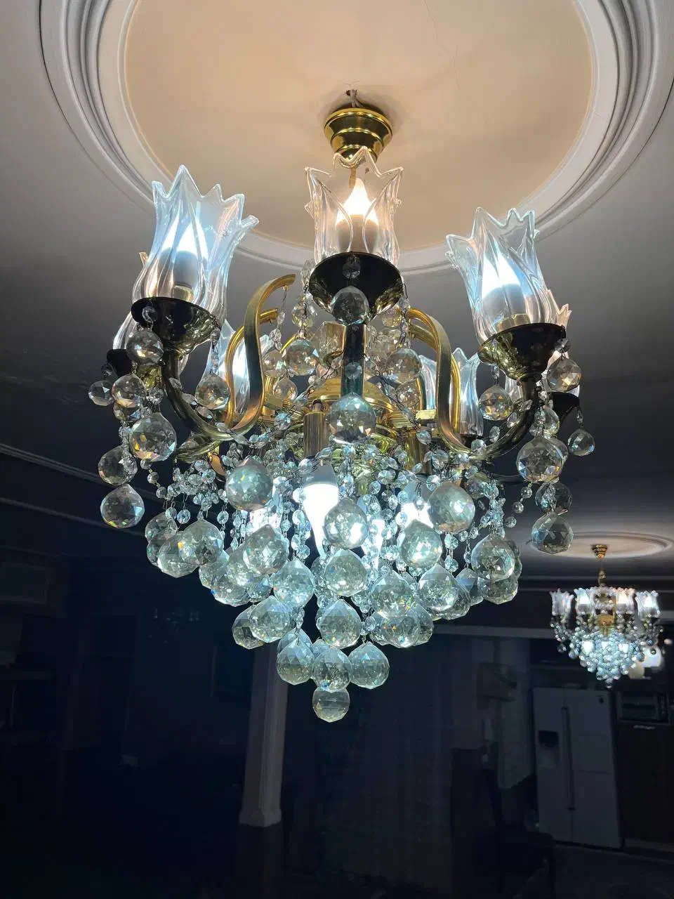 لوستر کریستال|لوستر و چراغ آویز|قزوین, |دیوار