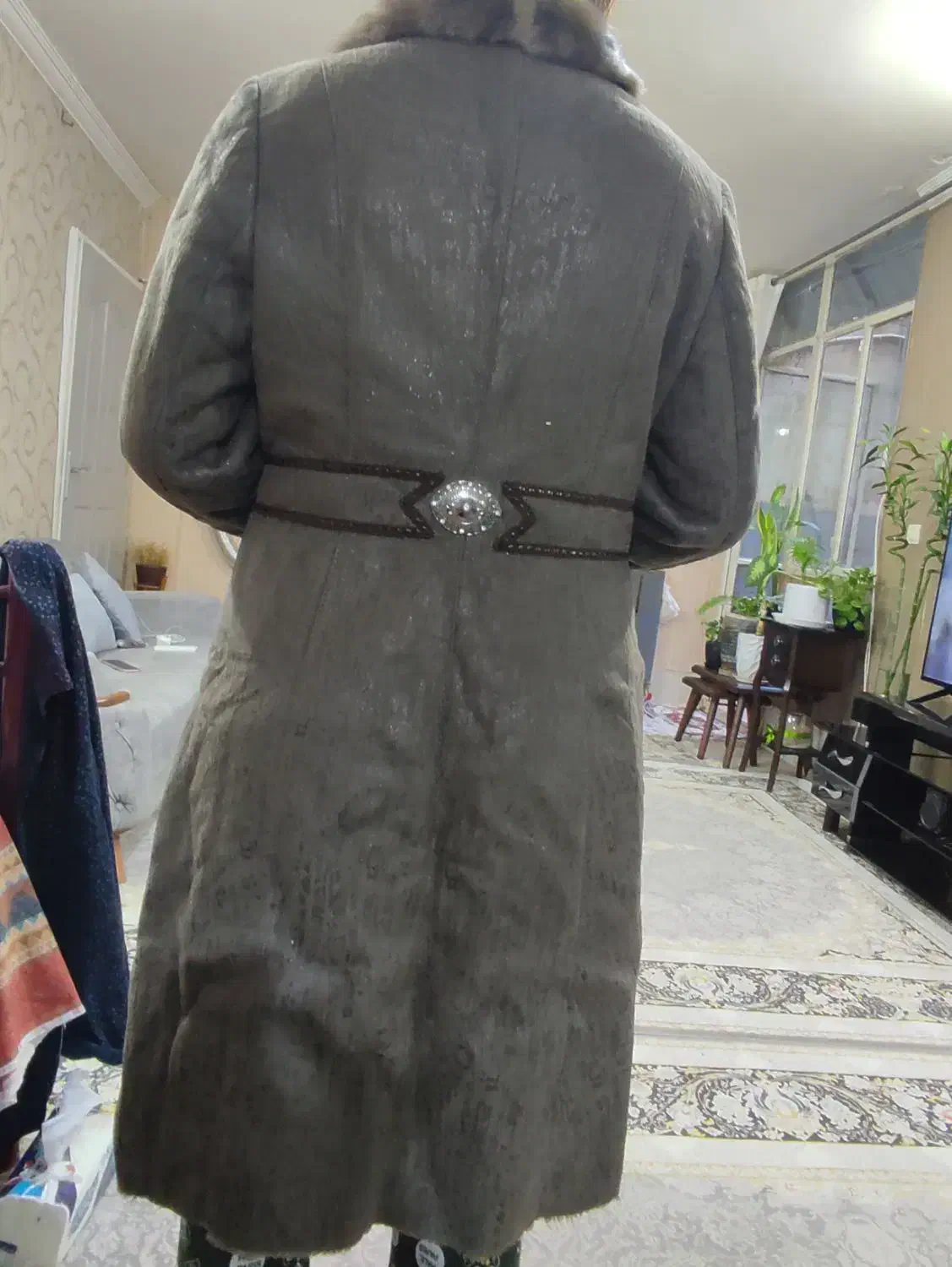 پالتو مجلسی زنانه خز دار خارجی درحد نو|لباس|مشهد, یوسفیه (شهرک غرب)|دیوار