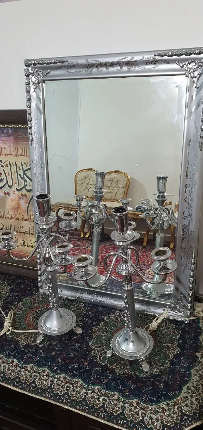 آیینه و شمعدان نو|آینه|تهران, عباسی|دیوار