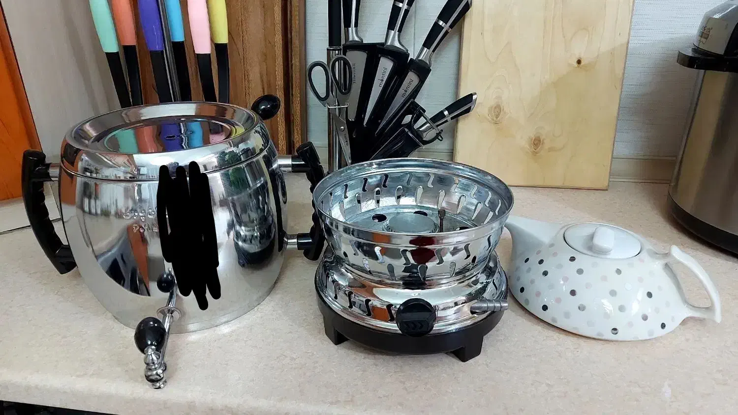 سماور گازی ایران پارس|سماور، چای‌ساز، قهوه‌ساز|نیشابور, بزرگمهر|دیوار