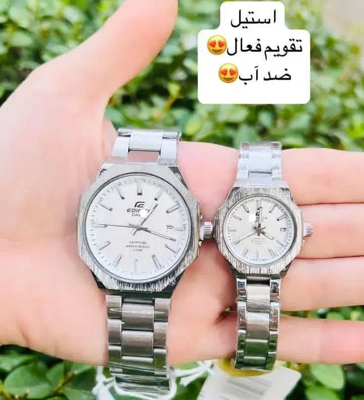 ست ساعت مچی تمام استیل  رنگ ثابت  تقویم فعال  ضدآب|ساعت|تهران, خاوران|دیوار