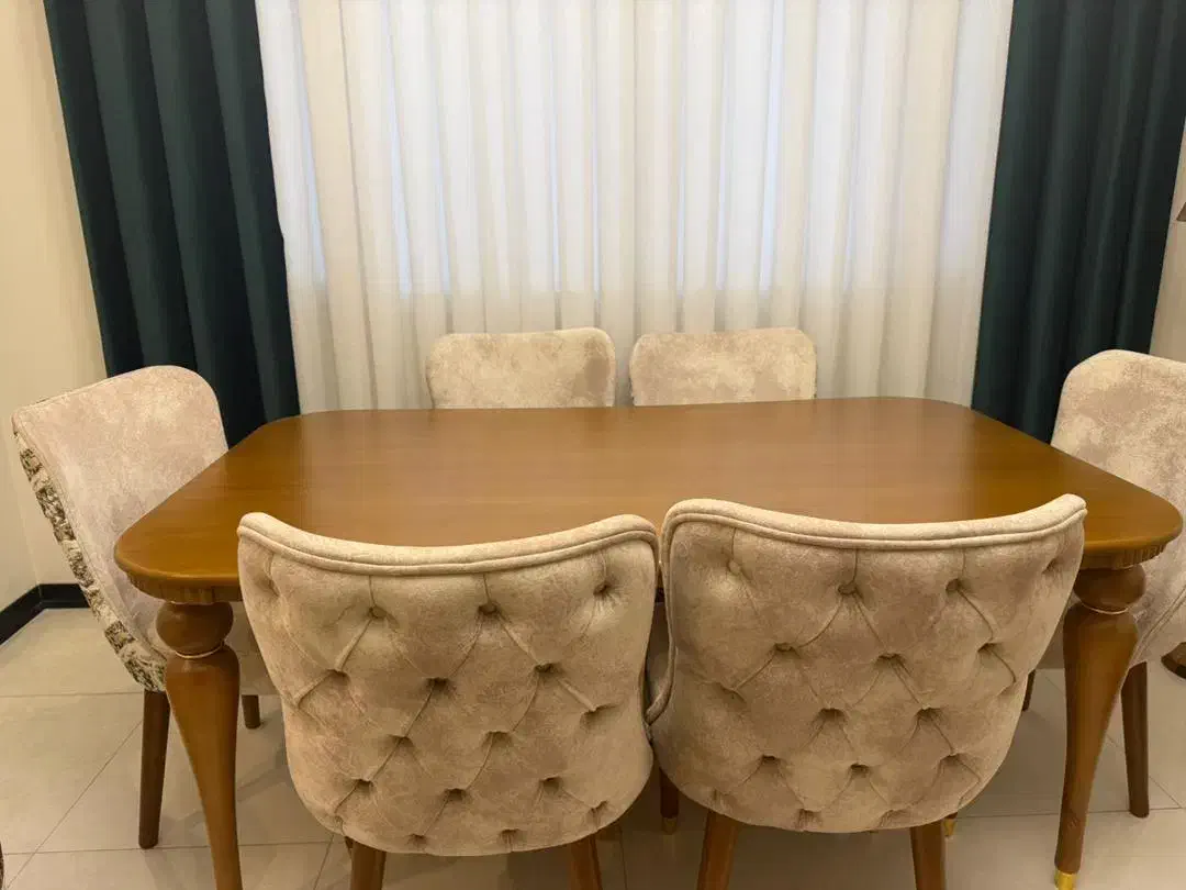 میز ناهارخوری ۶ نفره چستر|میز و صندلی غذاخوری|هشتگرد, شهرک گلها|دیوار