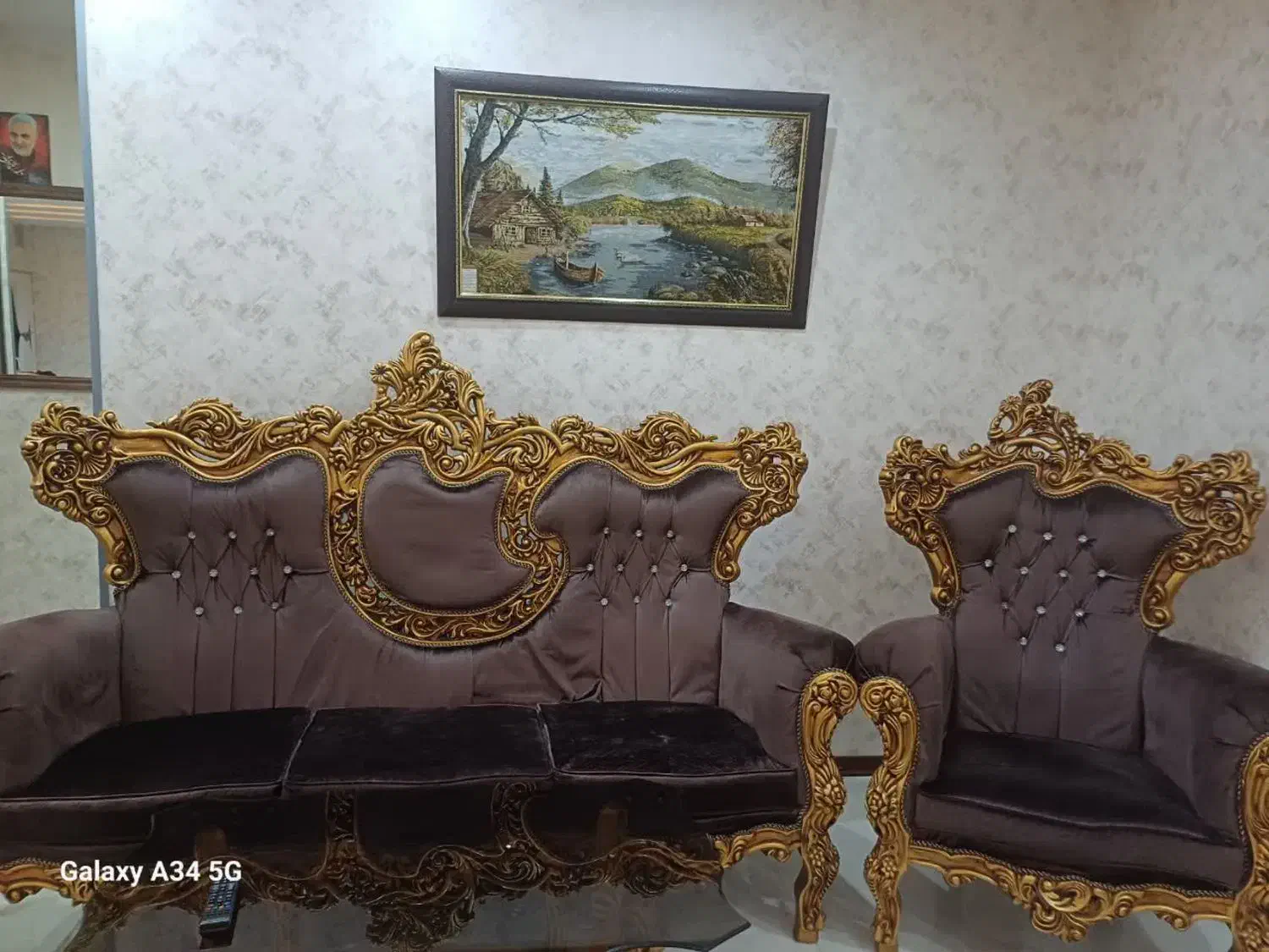 مبل سلطنتی ۹نفره|مبلمان خانگی و میز عسلی|اراک, |دیوار