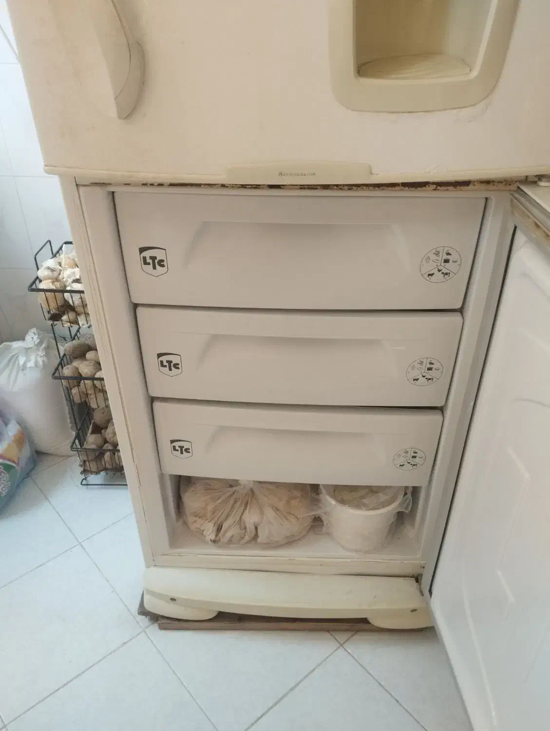 یخچال سالم تمیز و مرتب توی عکس معلوم میشه|یخچال و فریزر|مشهد, ولیعصر (شهرک غرب)|دیوار