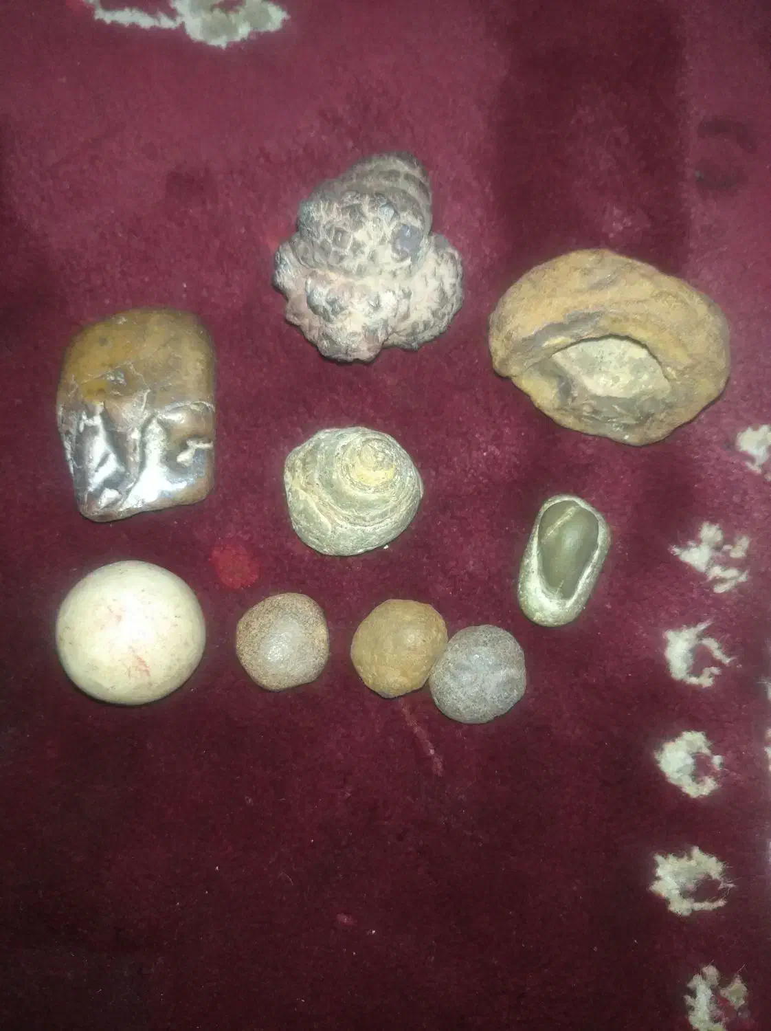 شهاب سنگ و فسیل و سنگ الماس یاهمون آسیاب|کلکسیون اشیاء عتیقه|شیراز, درکی|دیوار