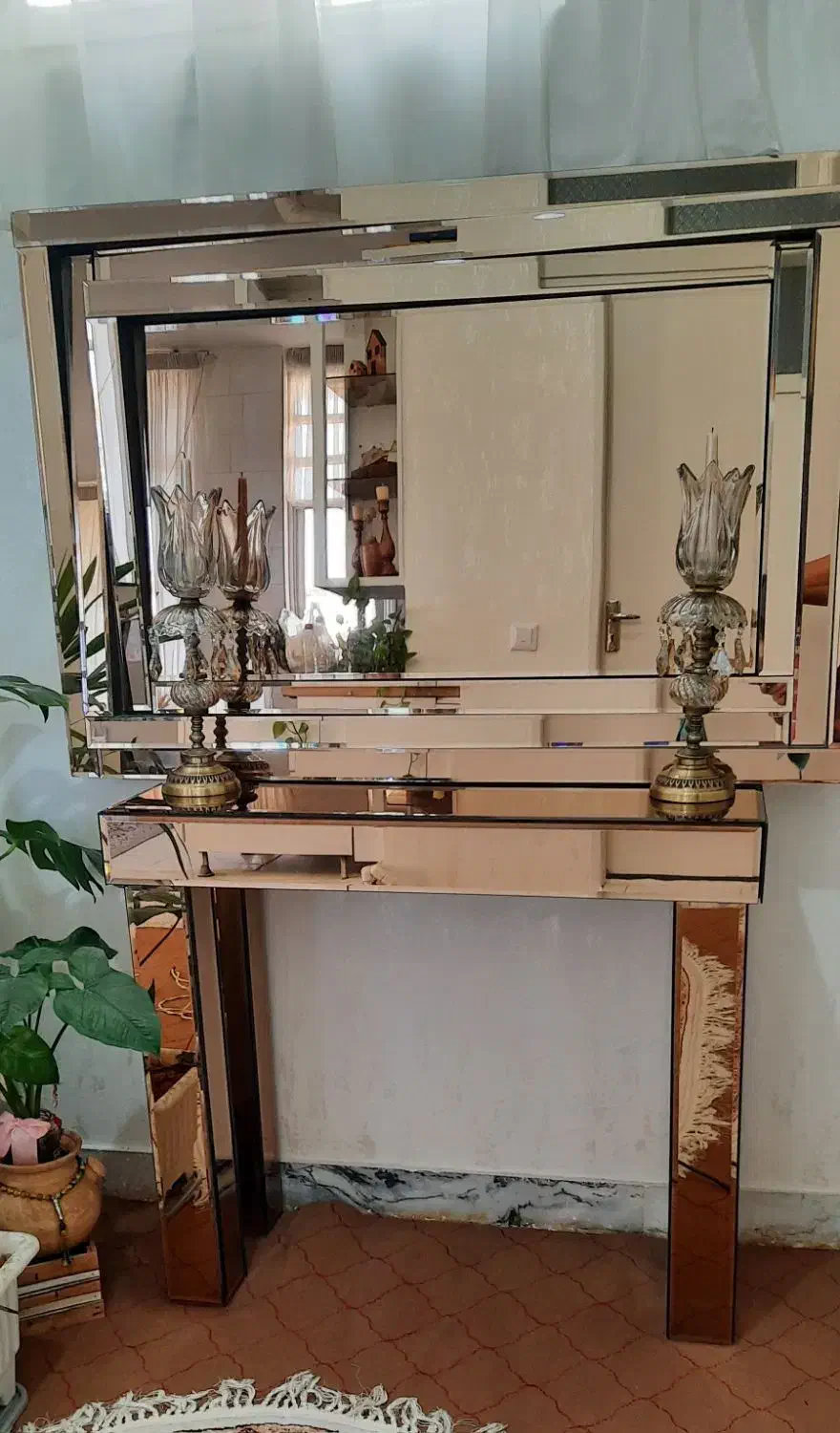 آینه و شمعدان|بوفه، ویترین، کنسول|سنندج, |دیوار