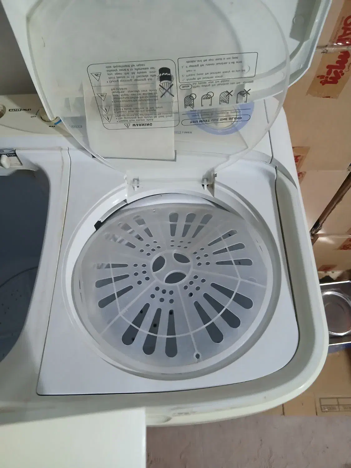 ماشین لباسشویی دوقلو در حد نو|ماشین لباسشویی و خشک‌کن لباس|شاهرود, |دیوار