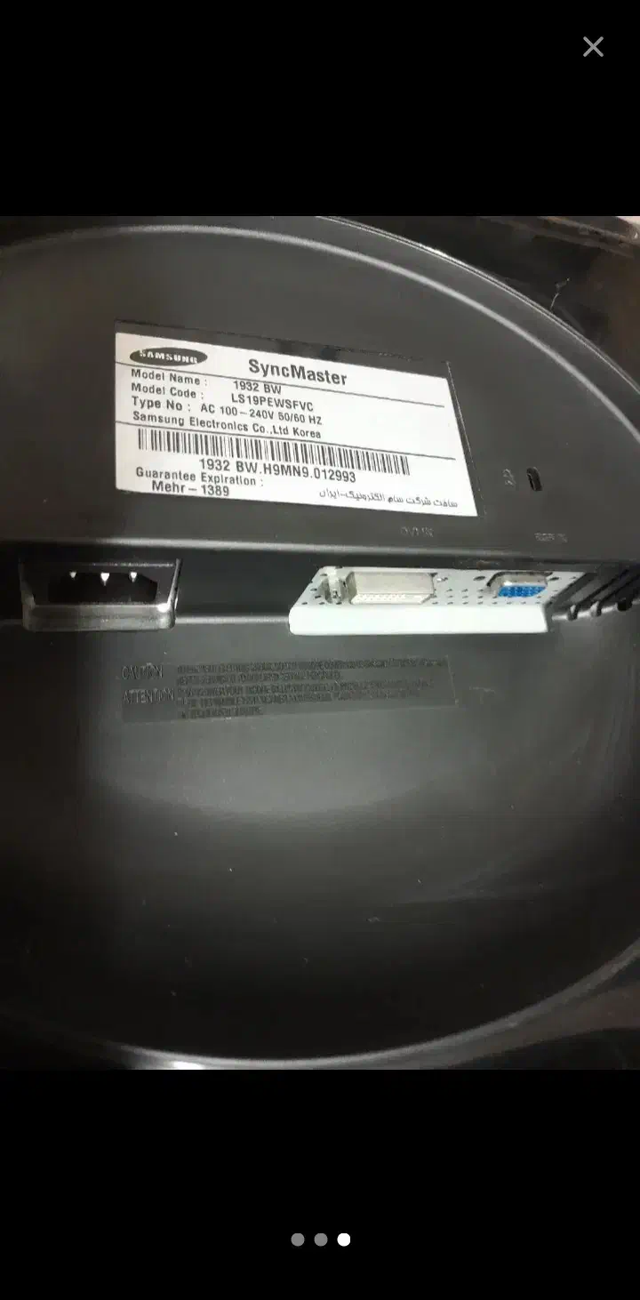 مانیتور ۱۹ اینچ سامسونگ|قطعات و لوازم جانبی رایانه|قم, هفت تیر|دیوار