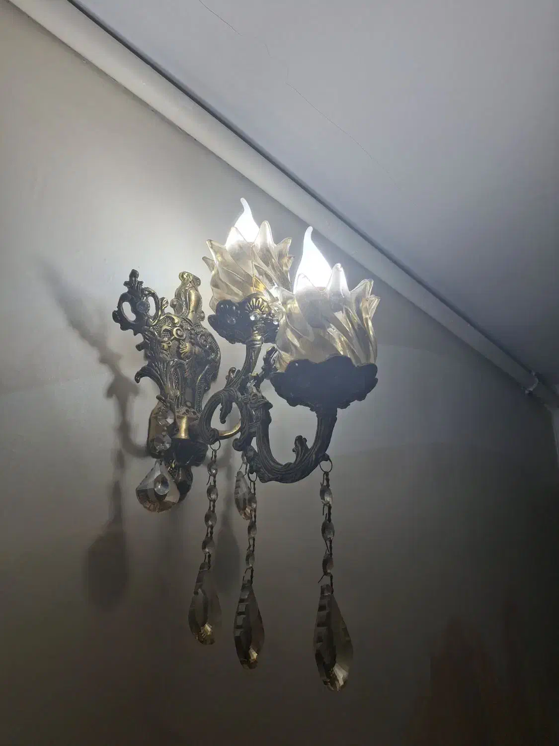 لوستر ب همراه دیوارکوب|لوستر و چراغ آویز|اسلام‌شهر, مسکن مهر اسلاشهر (شهرک امام خمینی)|دیوار