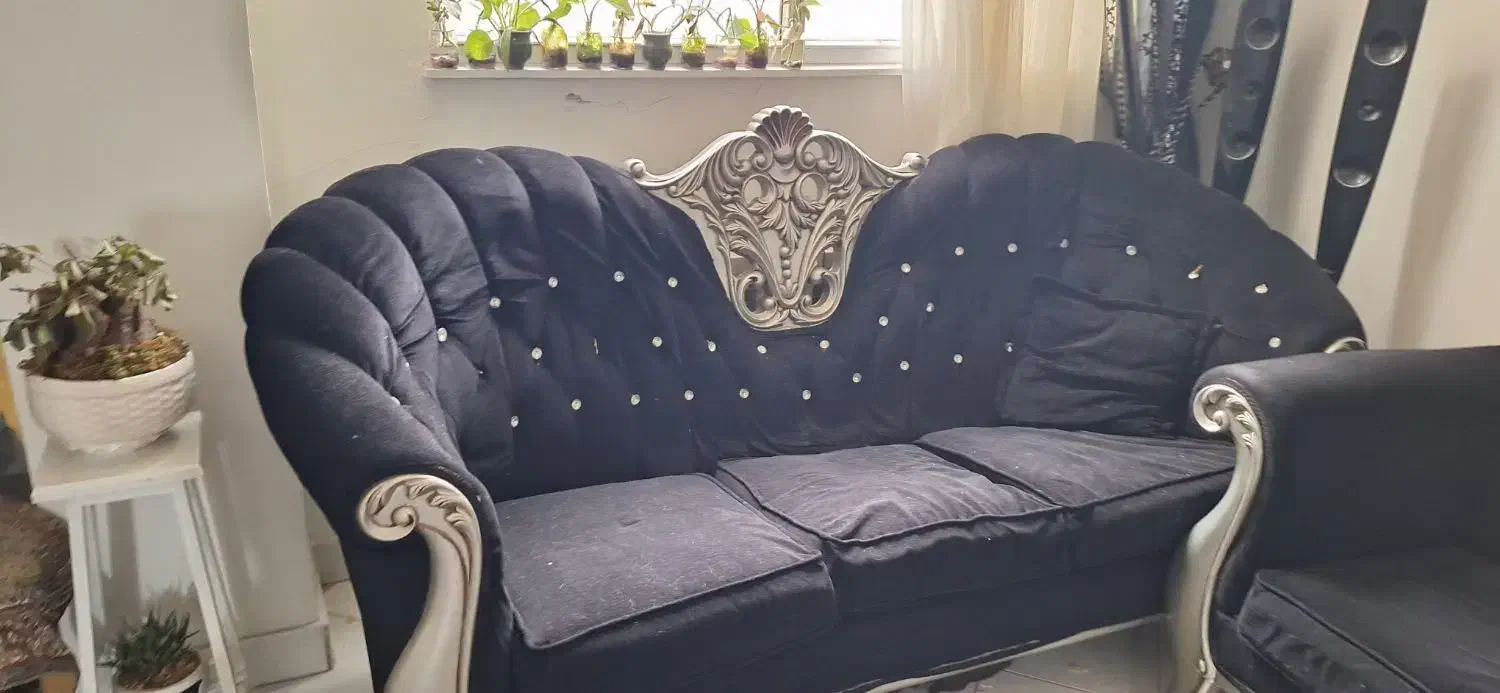 مبل راحتی مشکی|مبلمان خانگی و میز عسلی|اندیشه, شهرک کوثر|دیوار