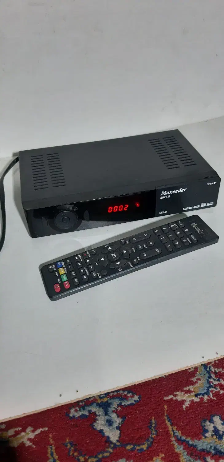 دیجیتال گیرنده تلویزیون مکسیدر MX2 سالم با کنترل|صوتی و تصویری|تهران, طیب|دیوار
