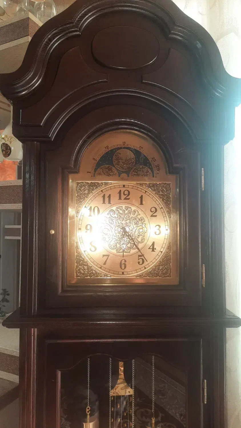 ساعت ایستاده چوب اصل|ساعت دیواری و تزئینی|خرمآباد, |دیوار