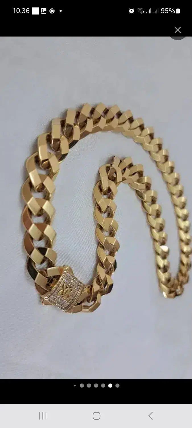 طلا (زنجیر و دستبند موناکو اصل)|جواهرات|جم, |دیوار