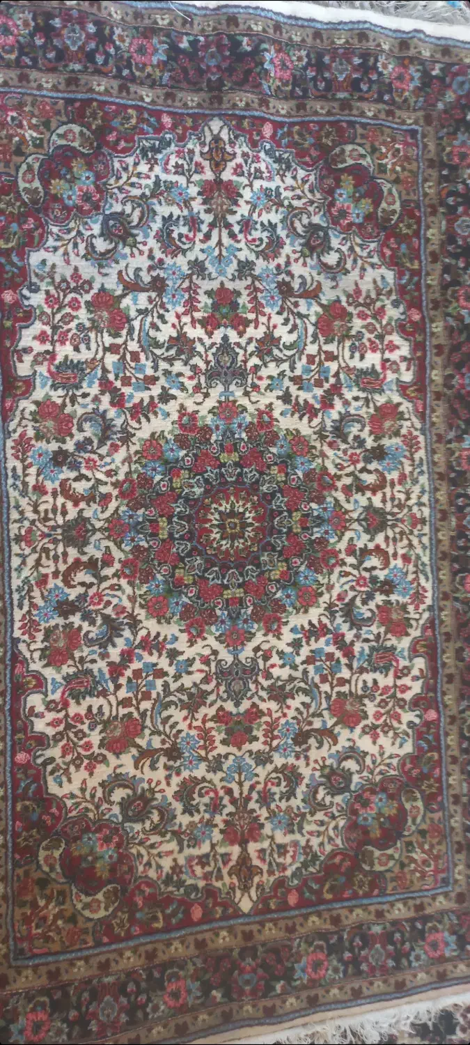 فرش دستبافت دوزری|فرش|گل تپه, |دیوار