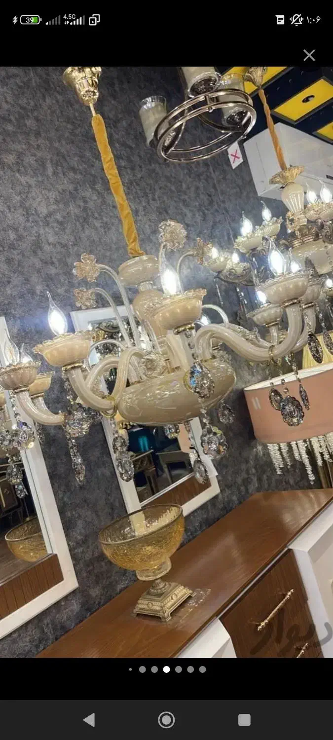 تمامی لوستر ها زیر قیمت خرید فقط ۱دسگاه موجود|لوستر و چراغ آویز|اهر, |دیوار