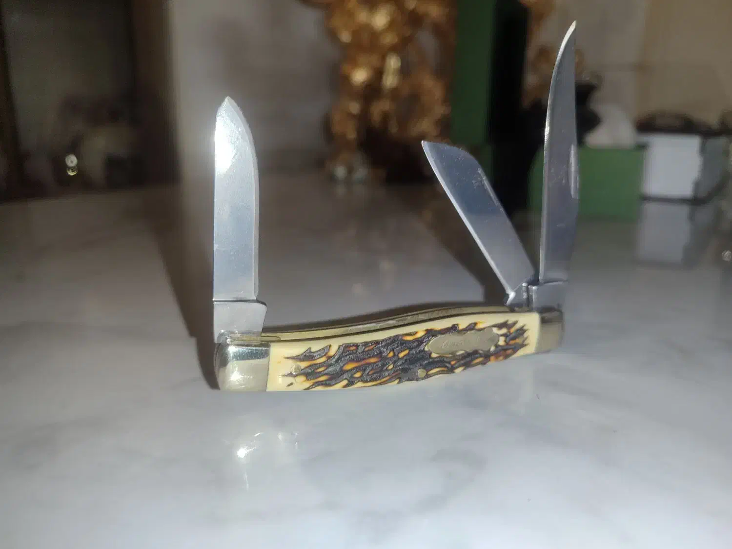 چاقو کلکسیونی ۳تیغ|کلکسیون اشیاء عتیقه|تبریز, |دیوار