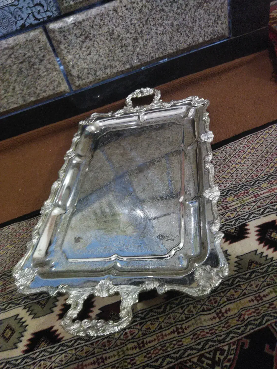 سینی سلطنتی تمام برنج|صنایع دستی و سایر لوازم تزئینی|آزادشهر, |دیوار