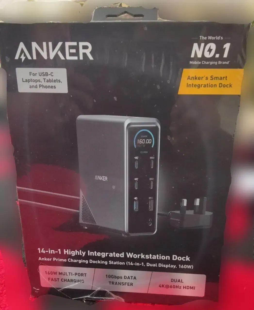 داک شارژ و هاب حرفه‌ای انکر Anker Prime ۱۴|لوازم جانبی موبایل و تبلت|بستک, |دیوار