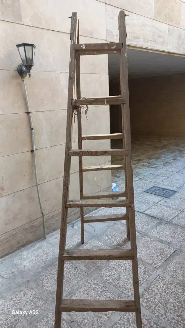 نردبان چوبی|مصالح و تجهیزات ساختمان|ری, شهرری|دیوار