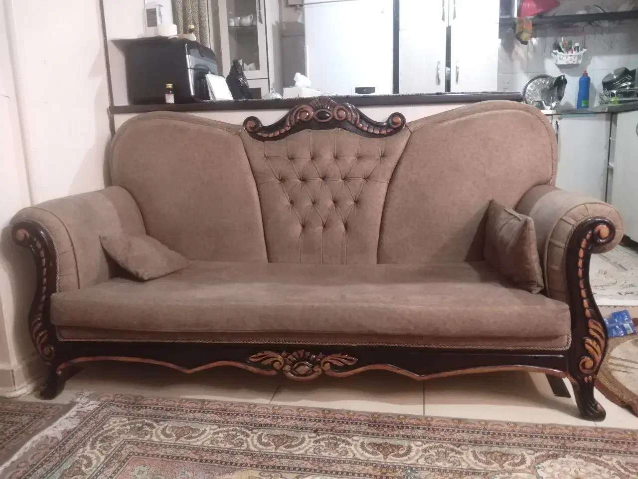 فروش مبل ۷نفره سالم|مبلمان خانگی و میز عسلی|ری, تقی آباد|دیوار