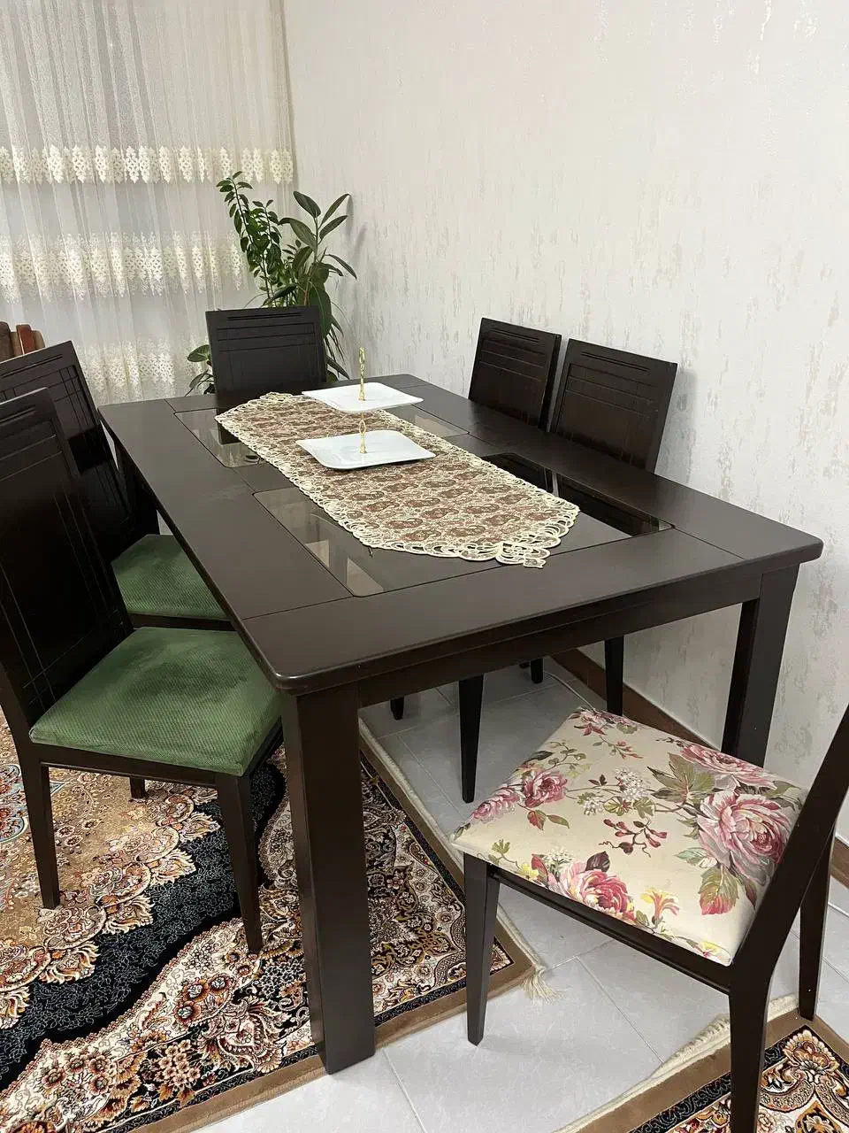 میز ناهارخوری ۶ نفره|میز و صندلی غذاخوری|صفادشت, |دیوار