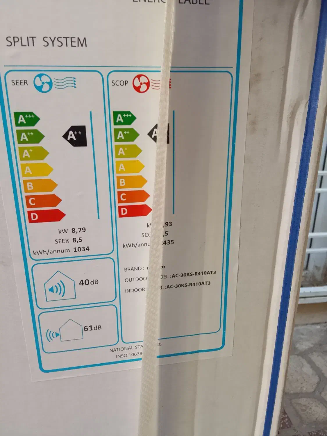 کولر گازی اسپیلت 30هزار ابکازو موتور سنگین|کولر گازی و فنکوئل|ایلام, |دیوار