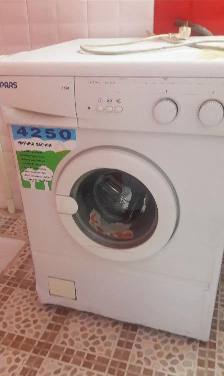 ماشین لباسشویی پارس ۵ کیلویی|ماشین لباسشویی و خشککن لباس|شاهینشهر, عطار|دیوار
