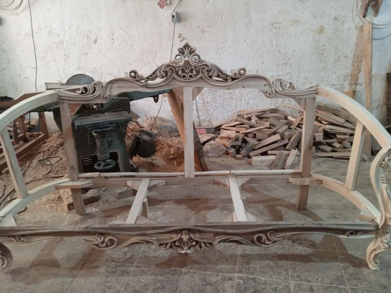 مبل ماهور کلاف خام|مبلمان خانگی و میز عسلی|قم, کاسه گران|دیوار