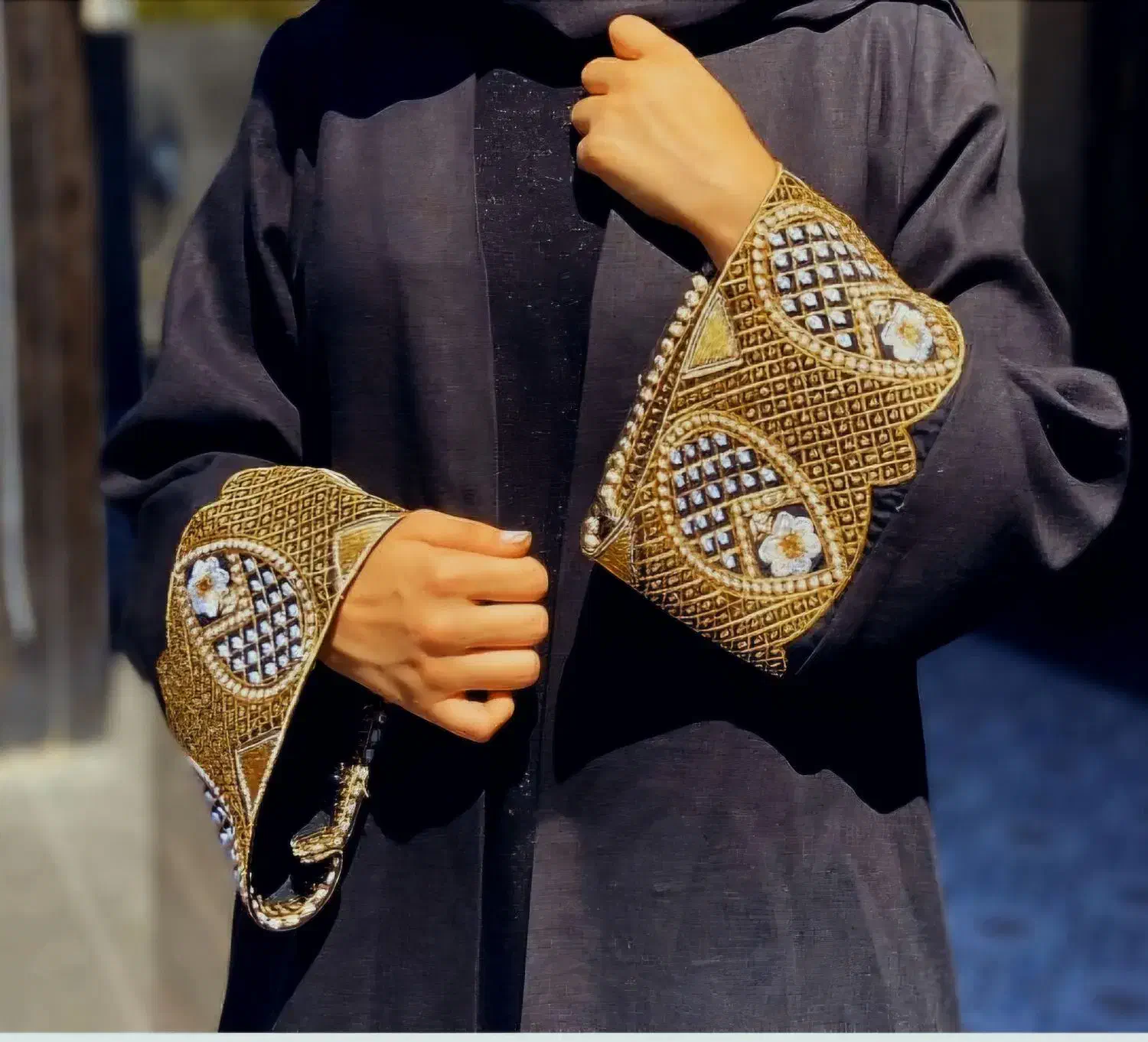 مانتو عبا سوزن دوزی لینن برند سحری عبایه|لباس|تهران, مینیسیتی (شهرک نفت)|دیوار