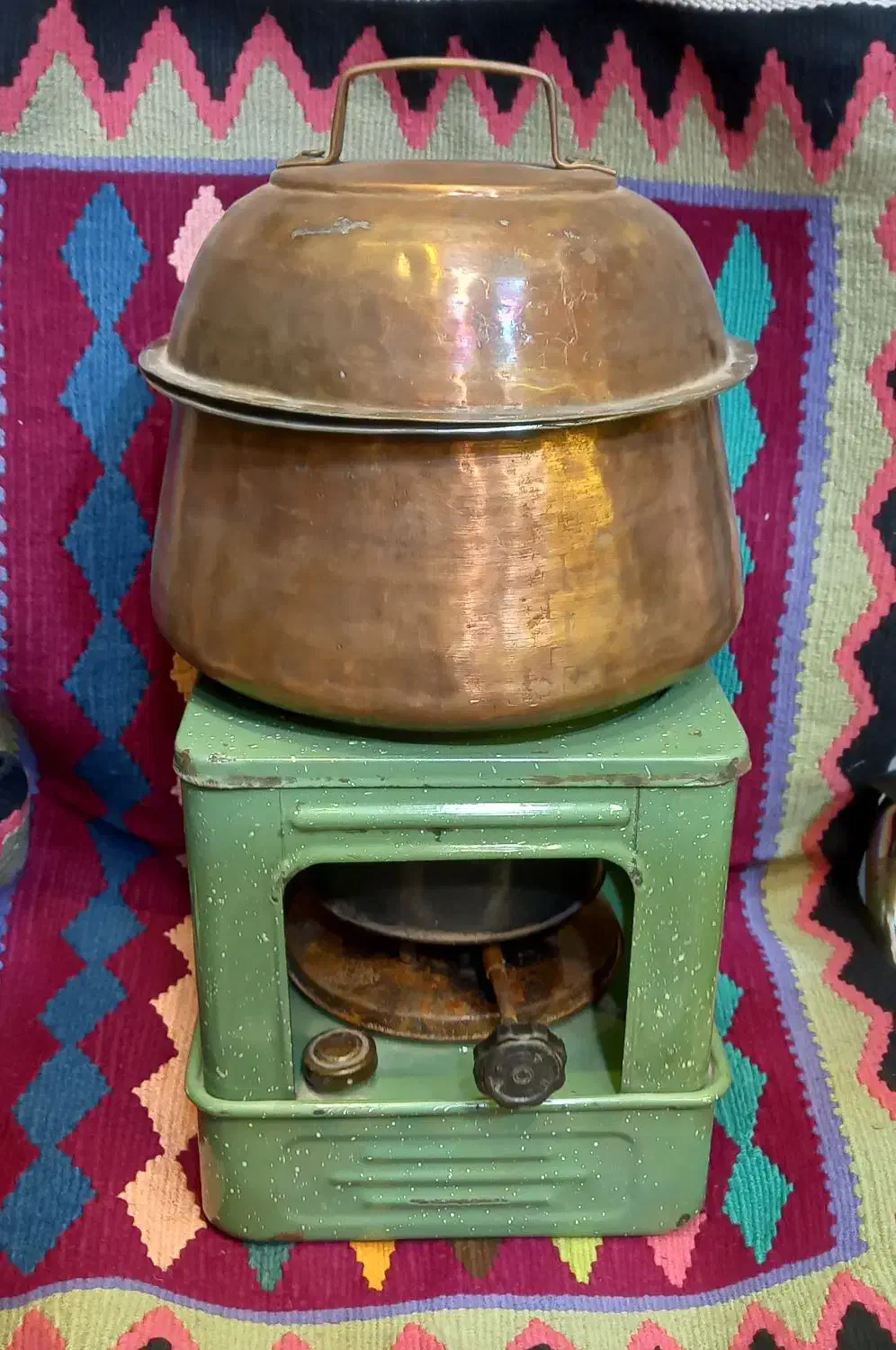 چراغ خوراک پزی قدیمی|کلکسیون اشیاء عتیقه|قم, سرحوض|دیوار