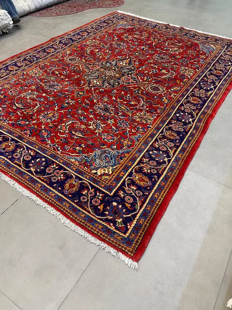 فرش دستباف (بساک)۹ متری ساروق ۲ سانت گوشتدارد|فرش|مشکیندشت, |دیوار