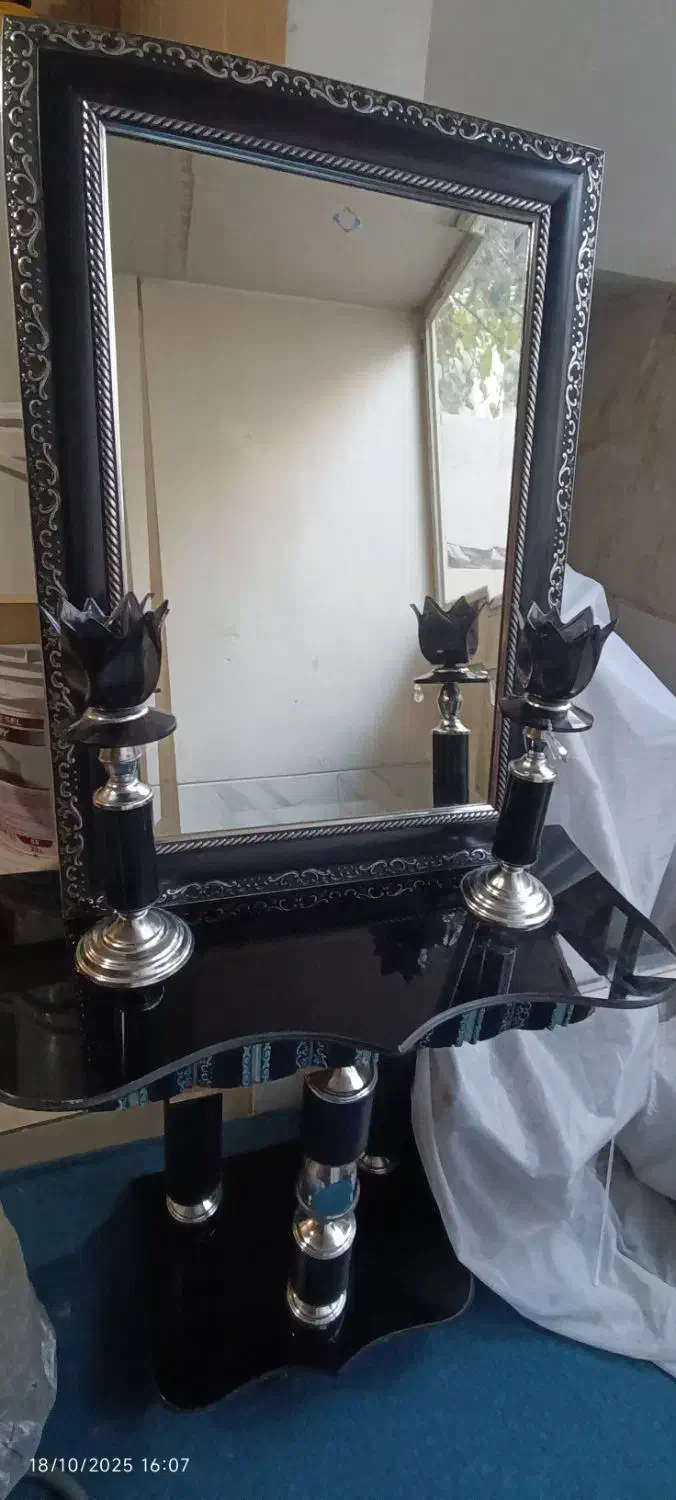 آینه شمعدان|صنایع دستی و سایر لوازم تزئینی|همدان, |دیوار