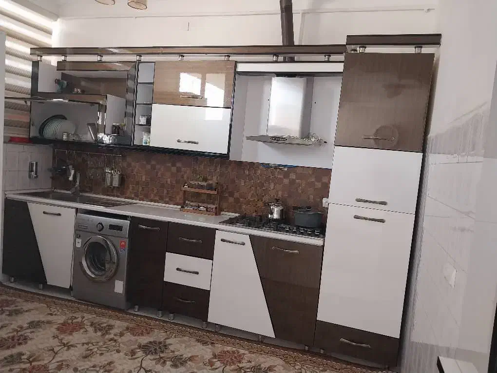 کابینت های گلاس به همراه گاز و هود|آبچکان و نظمدهنده ظروف|ایلام, |دیوار