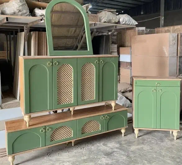 آینه کنسول حصیری|بوفه، ویترین، کنسول|شیراز, سلطان آباد|دیوار