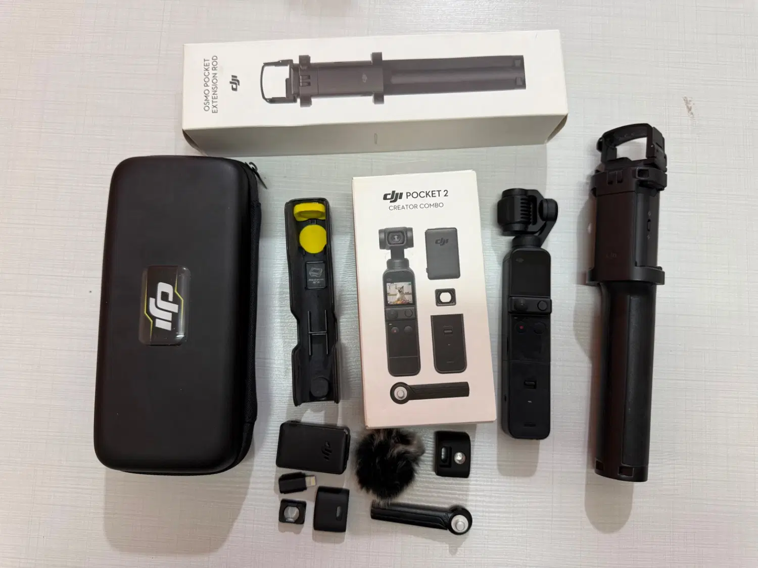اوسمو پاکت ۲ dji با دسته اورجینال extension rod|دوربین عکاسی و فیلمبرداری|تهران, استاد معین|دیوار