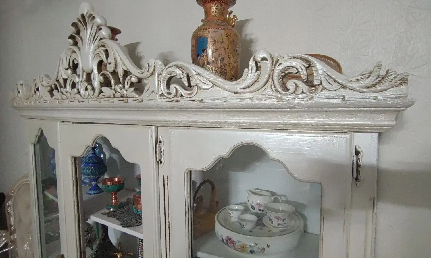 بوفه چوبی و میز تلوزیونی|بوفه، ویترین، کنسول|اصفهان, طامه|دیوار