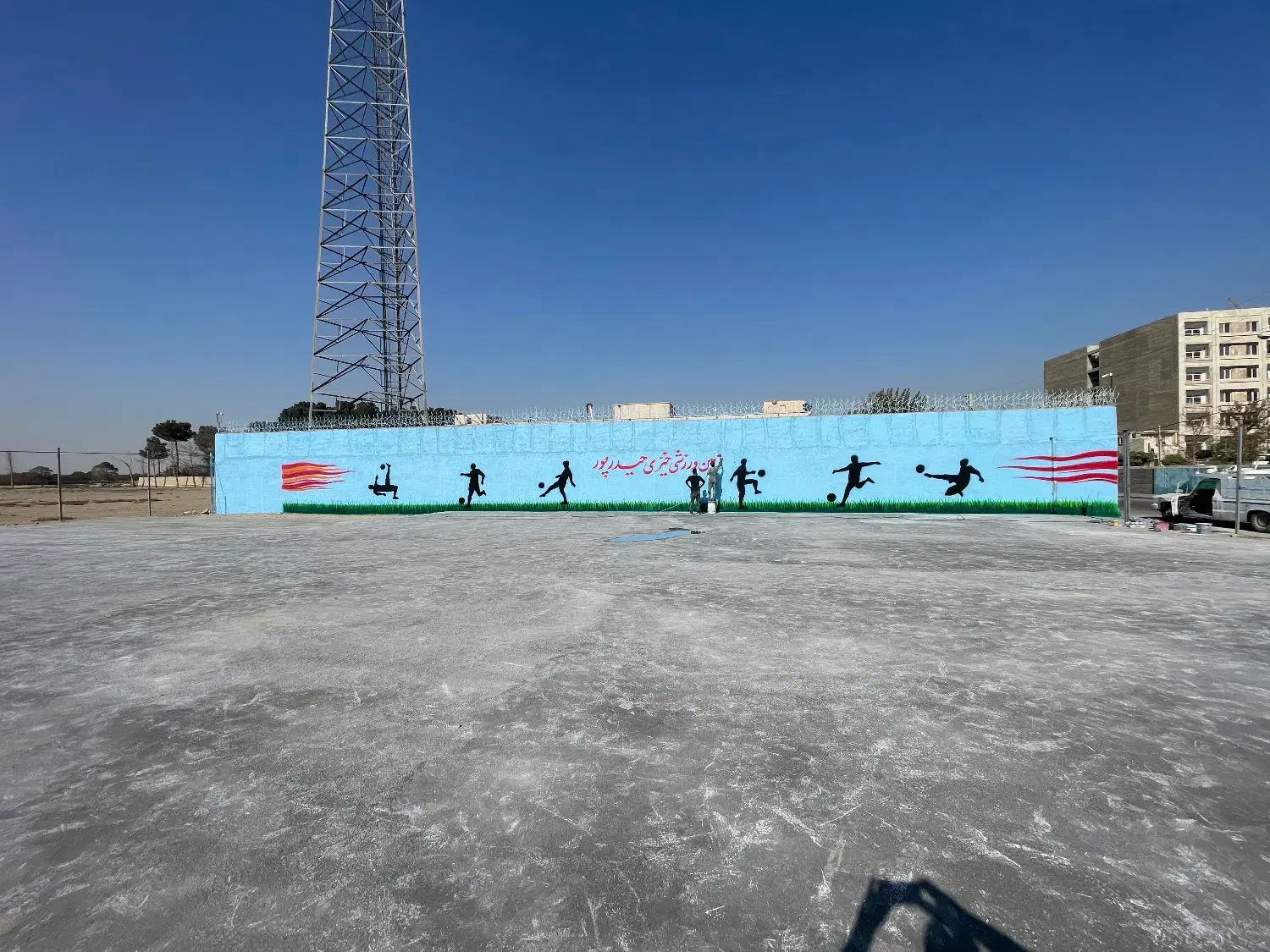 سوله نویسی،رنگ سوله-رنگ امیزی پارکینگ رنگ نما|خدمات پیشه و مهارت|ری, علایین|دیوار