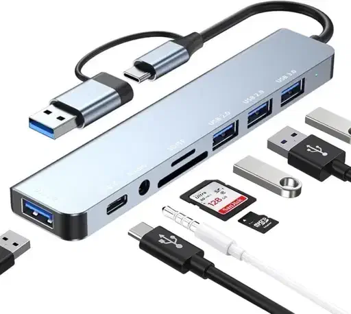هاب USB افزایش پورت HUB USB|قطعات و لوازم جانبی رایانه|مشهد, جاهد شهر|دیوار