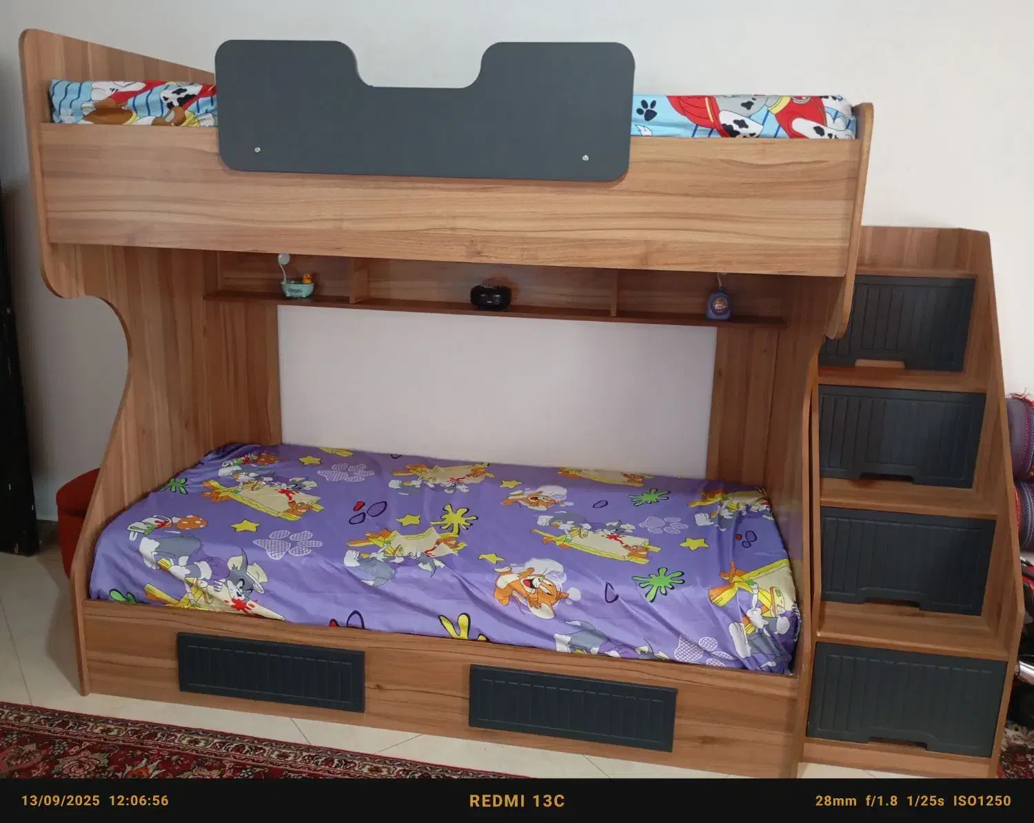 تخت دو طبقه کودک و نوجوان|تخت و سرویس خواب|ایزدشهر, |دیوار