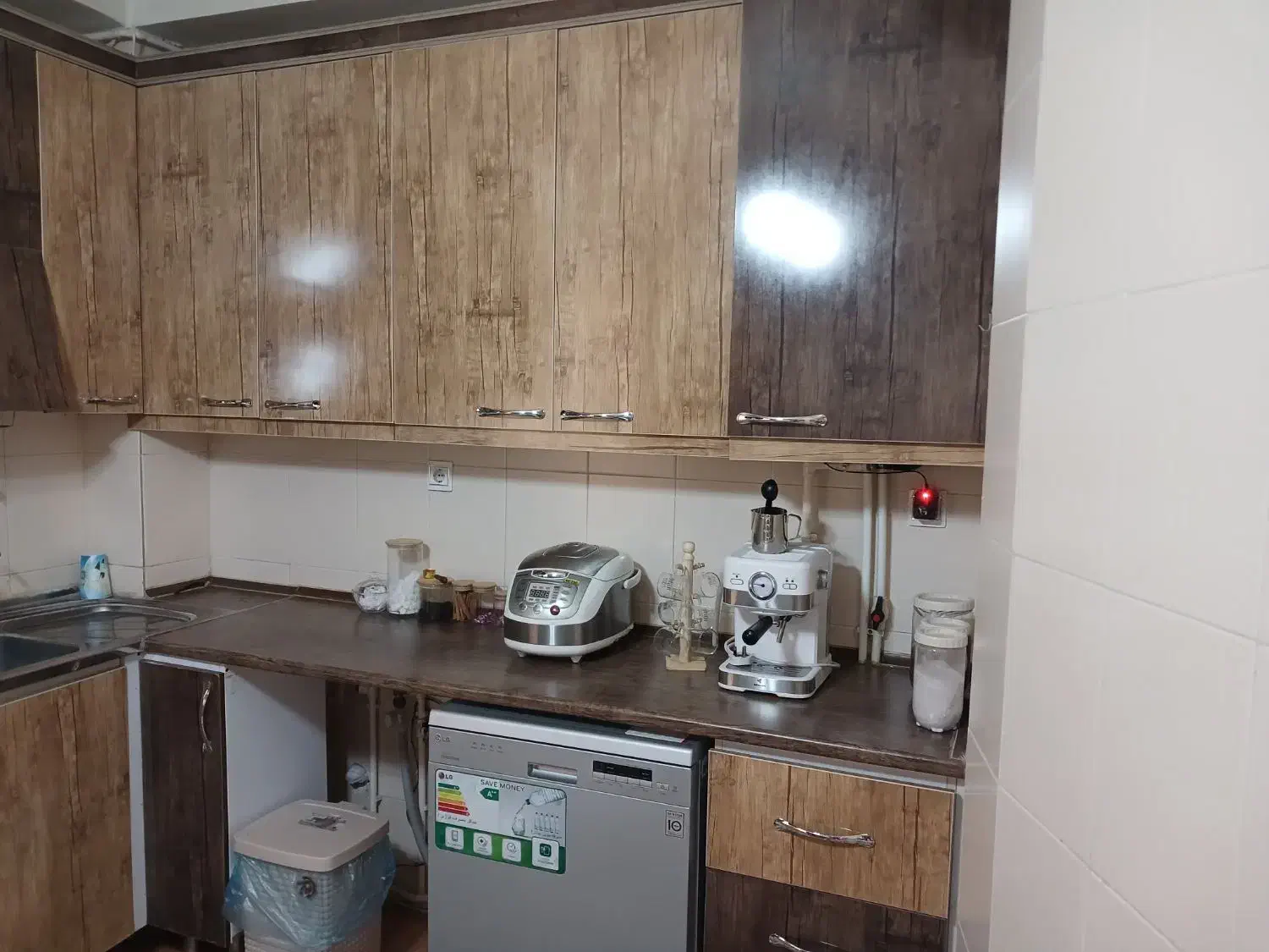 کابینت آشپزخانه تمام ام دی اف.همراه با هود|مصالح و تجهیزات ساختمان|میانه, |دیوار