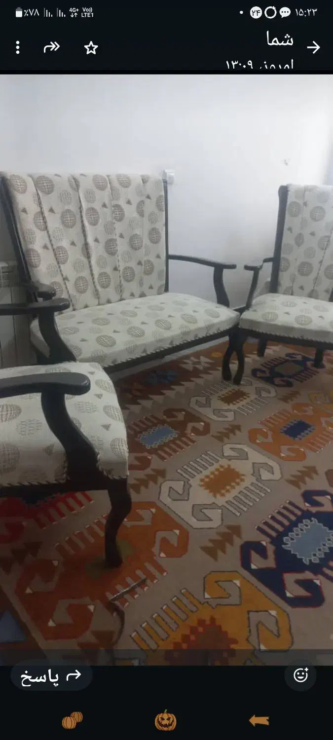 فروش مبل نیمه سطنتی|مبلمان خانگی و میز عسلی|فولادشهر, مسکن مهر فولادشهر|دیوار