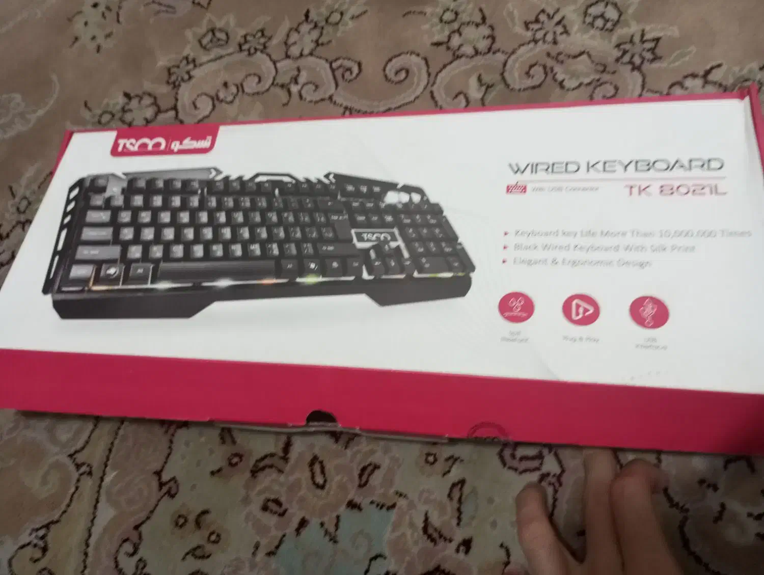 کیبرد تسکو مدل TK8021L RGB|قطعات و لوازم جانبی رایانه|اندیشه, اندیشه فاز ۱|دیوار