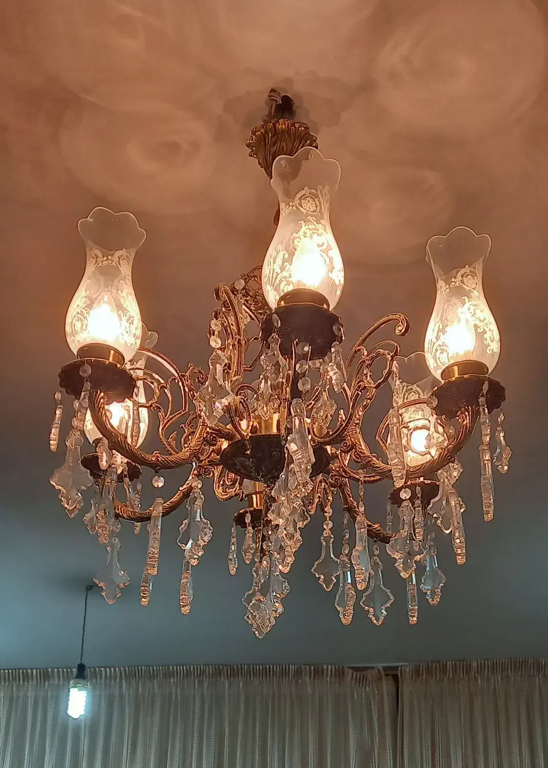 لوستر.لوستربرنز.چراغ.تزئینی.دکوری|لوستر و چراغ آویز|خمینیشهر, |دیوار