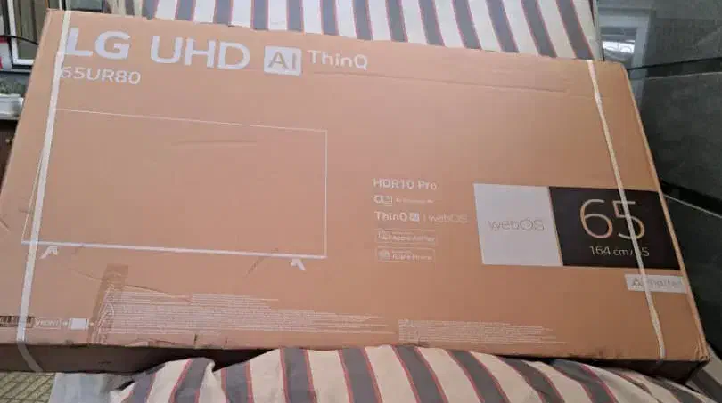 کارتون ال دی مدل ال جی ۶۵ اینج|تلویزیون و پروژکتور|اسلامشهر, شهرک محمدیه|دیوار